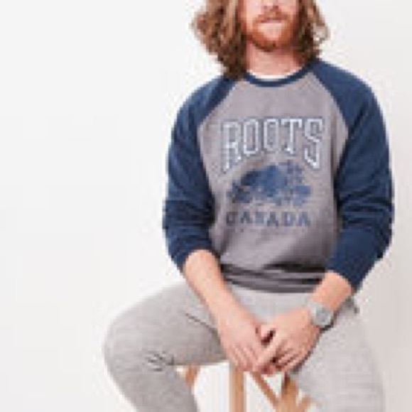 Roots Other - ROOTS MENS SIZE LARGE CLASSIC CREWNECK SWEATSHIRT